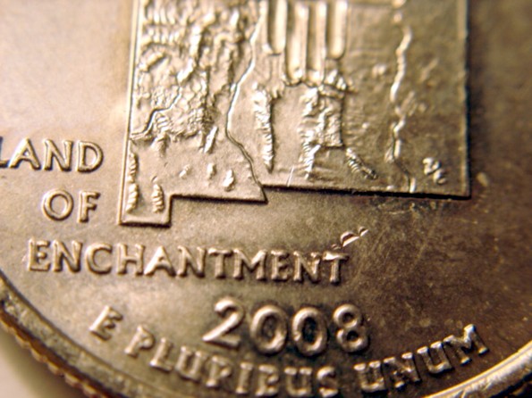 Different-2008-P-New-Mexico-State-Quarter--Die-Clashes,-Obv.